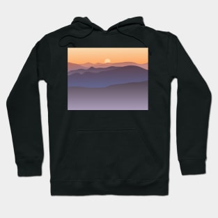 Sunset in the mountains Hoodie